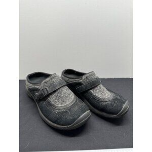 Merrell Moc QForm Womens Casual Comfort Slip-On Clog Shoes Size 7 Grey & Black